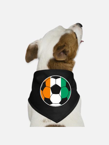Football - Team Ivory Coast - Dog Bandana - black - Front