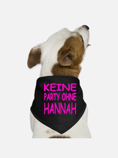 Hannah - Hunde-Bandana - Schwarz - Vorne
