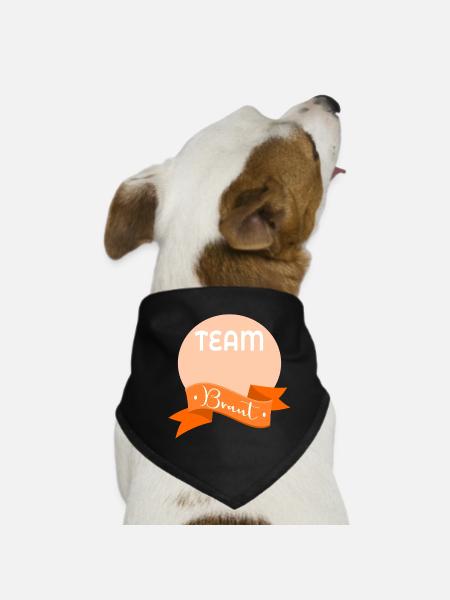 Team Bride - Dog Bandana - black - Front