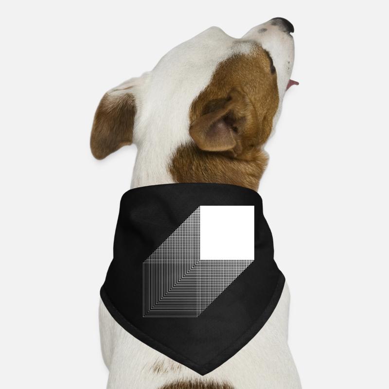 Kühnes quadratisches Bauhaus-Design Hunde-Bandana