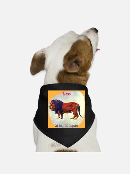 lion - Bandana pour chien - noir