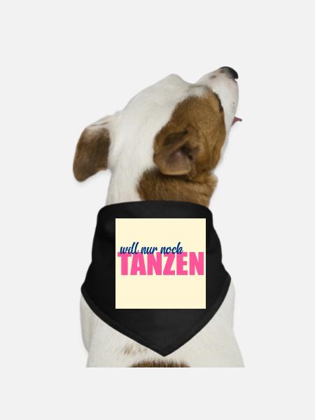 Leidenschaft Tanzen - Hunde-Bandana - Schwarz - Vorne