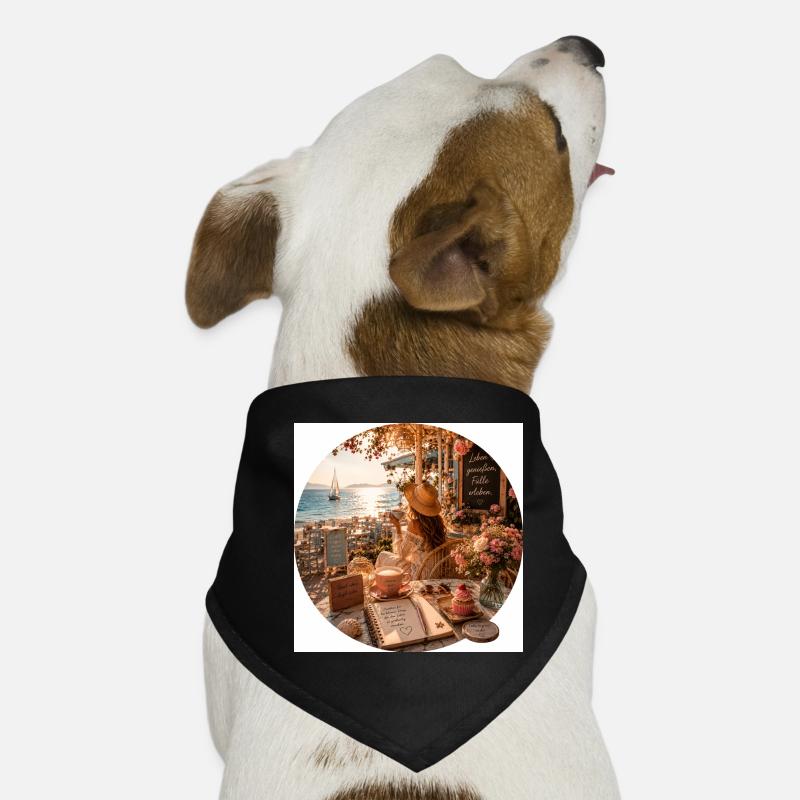 Summer Magic Beach Cafe Dog Bandana