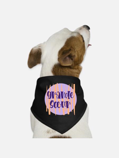 Big Sister France - Dog Bandana - black - Front