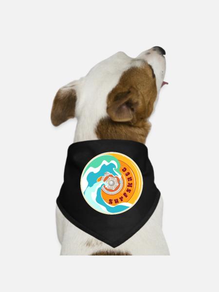 Surfskate Lover - Bandana pour chien - noir - Devant