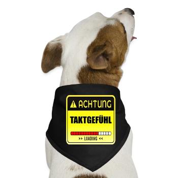 TANZEN TAKTGEFÜHL - Hunde-Bandana - Schwarz - Vorne