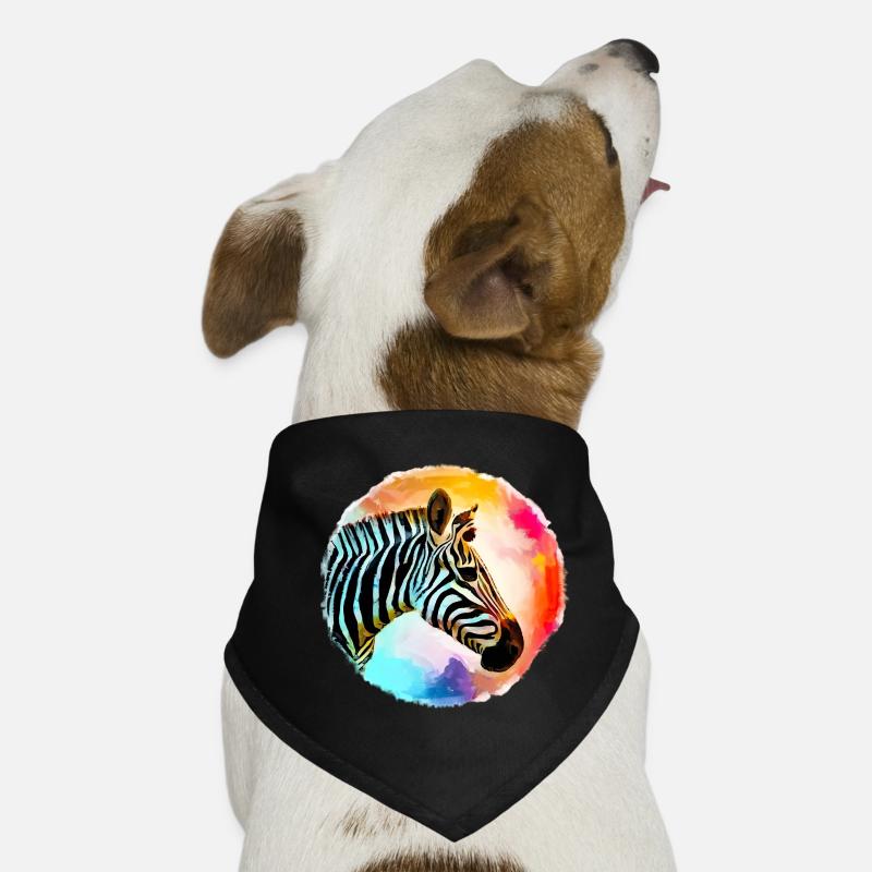 Zebra Hunde-Bandana