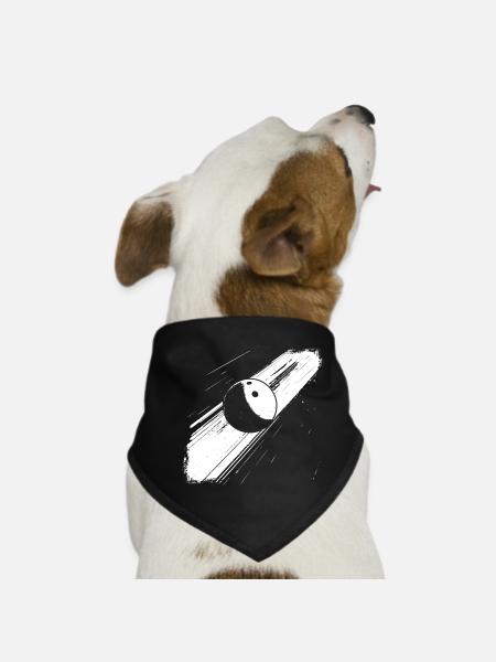 Bowling ball - Dog Bandana - black - Front