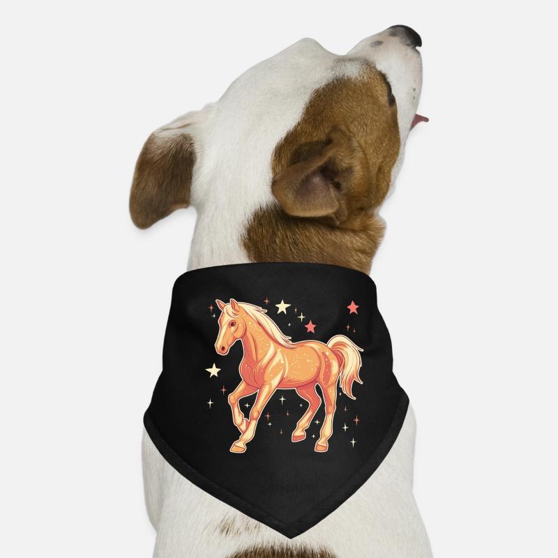 Cheval avec des étoiles Bandana pour chien