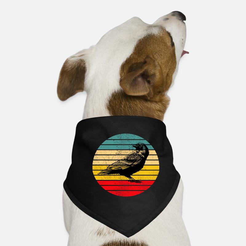 Rabe Krähe Vogel Hunde-Bandana