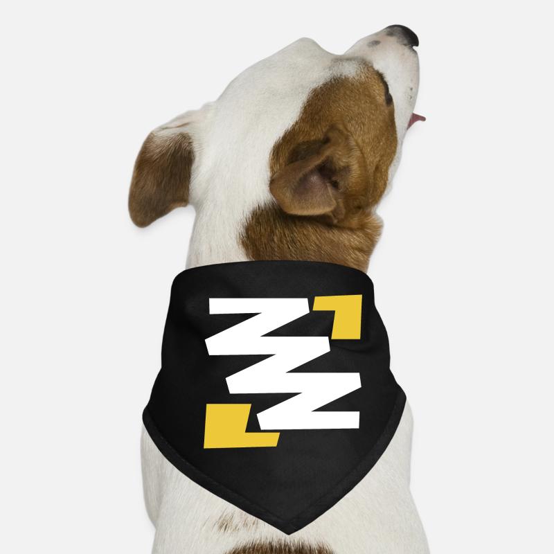 Einfaches digitales Kunstemblem mit Z Hunde-Bandana