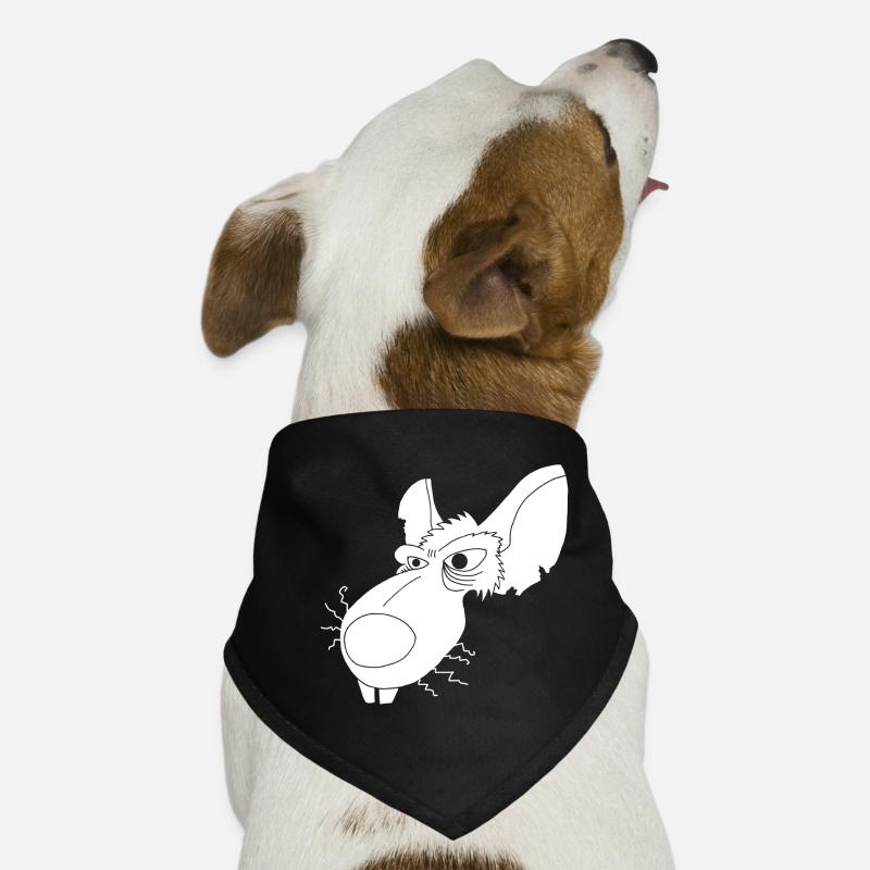 Rat d'égout blanc Bandana pour chien