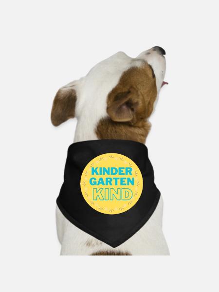 Kindergartenkind - Hunde-Bandana - Schwarz - Vorne