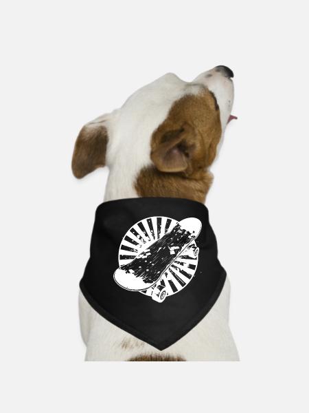 Graphiques de skateboard - Bandana pour chien - noir - Devant