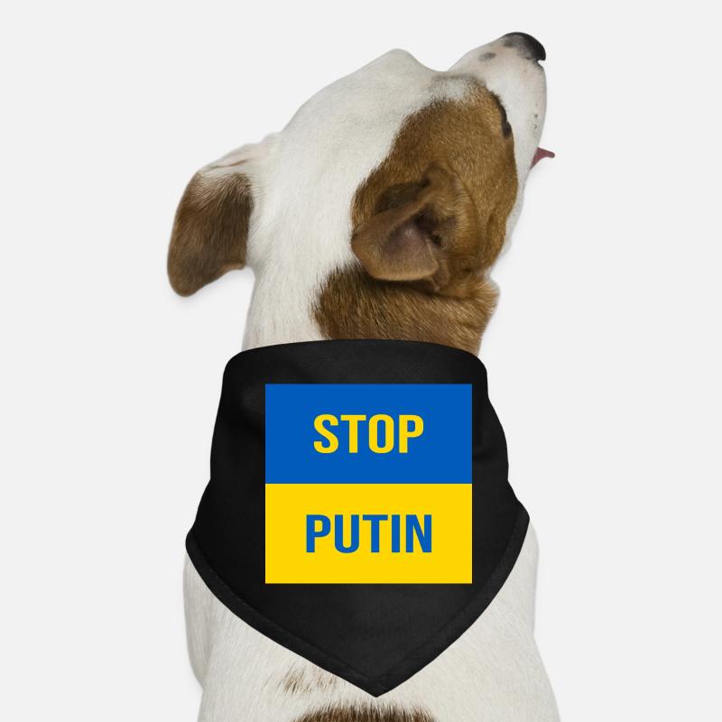 STOP PUTIN Dog Bandana