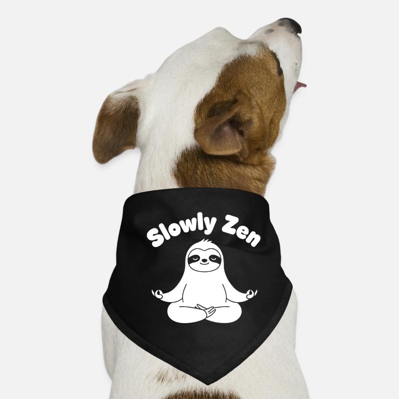 Méditation Zen Paresseuse Bandana pour chien