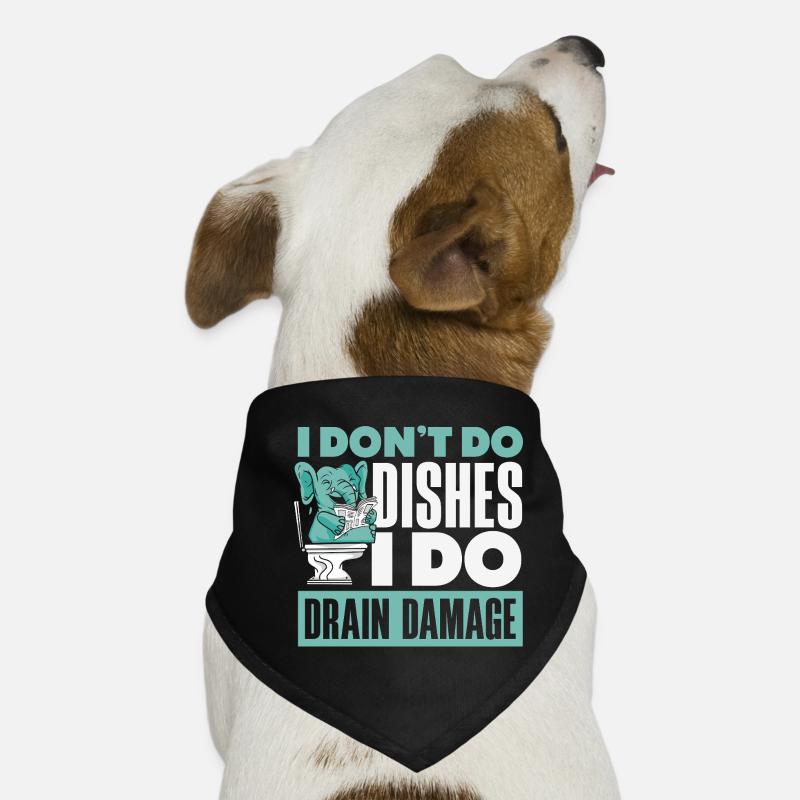 Maître du bouchon des toilettes Drôle Bandana pour chien