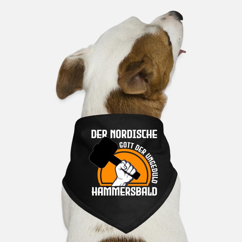 Nordischer Gott der Ungeduld Hunde-Bandana