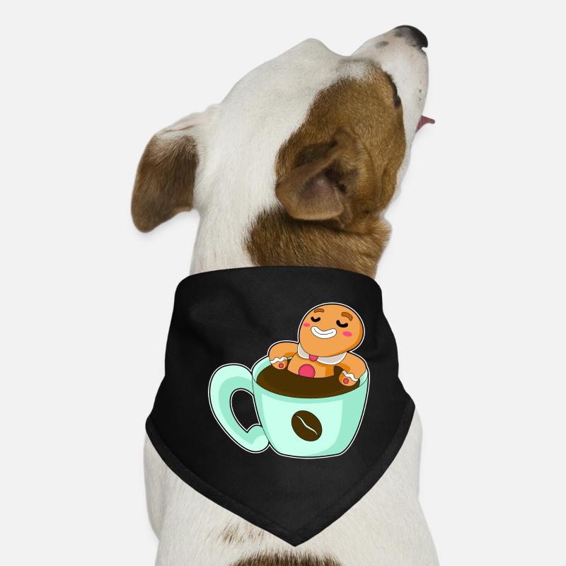 Gingerbread Man Café de Noël Bandana pour chien