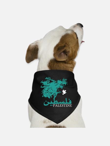 Olivetree Peace Palestine - Hunde-Bandana - Schwarz