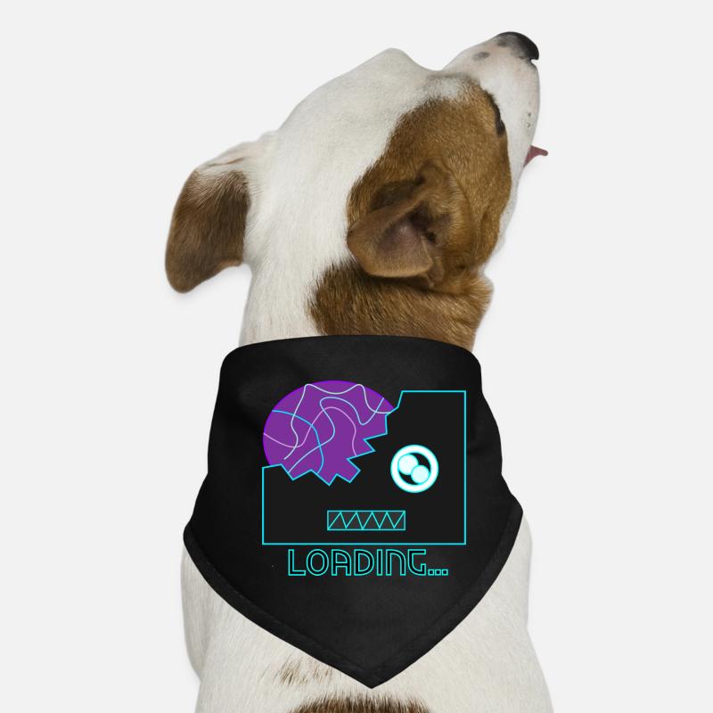 Cyberpunk Robot Neon Bandana pour chien
