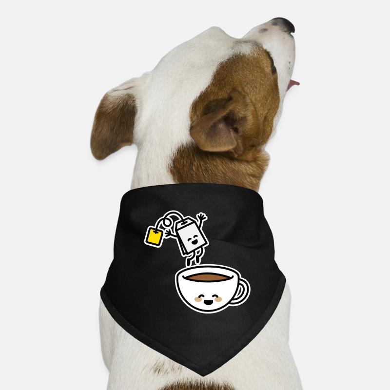 Teebeutel Tee Teetasse Teetrinker Teeliebhaber Hunde-Bandana