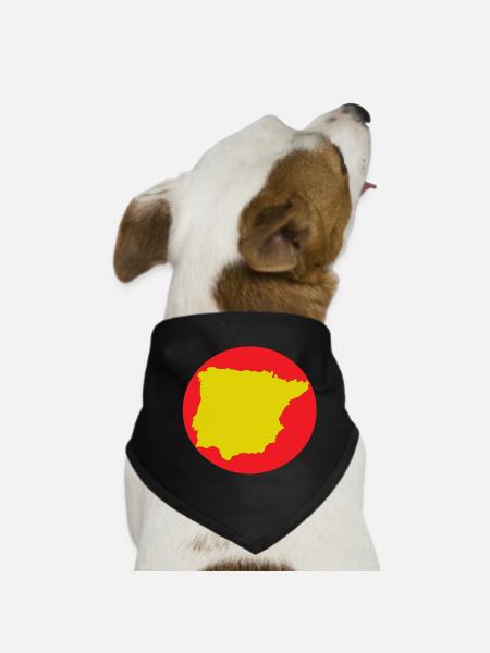 Sefarad - Hunde-Bandana - Schwarz - Vorne