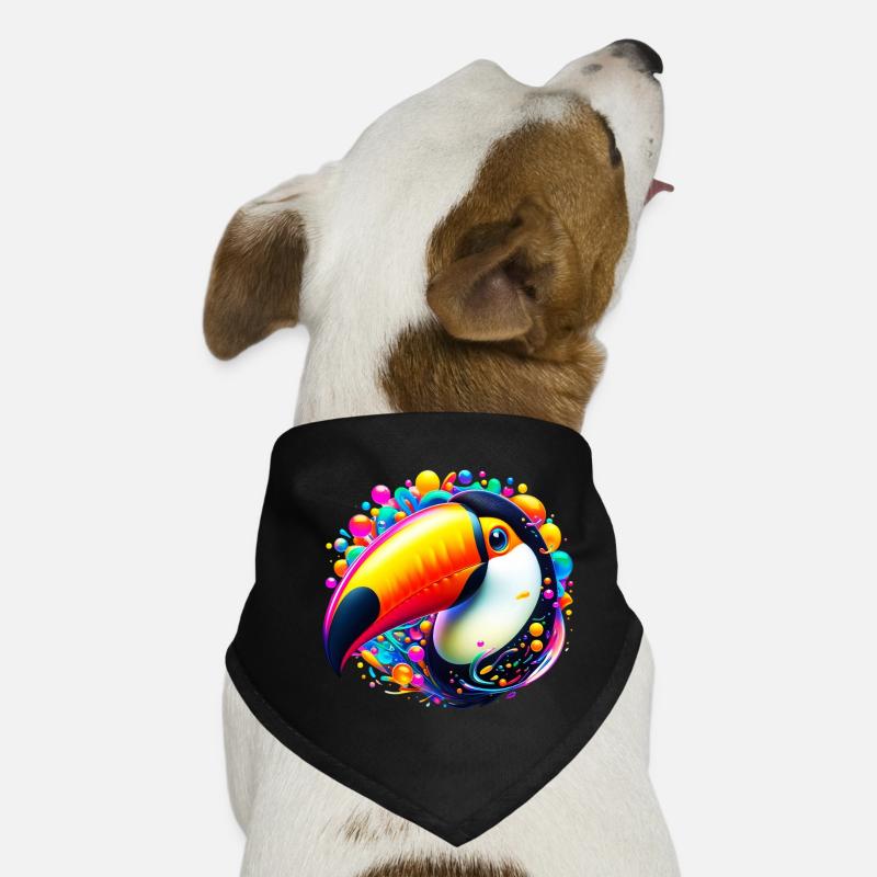 Tukan - Hunde-Bandana - Schwarz