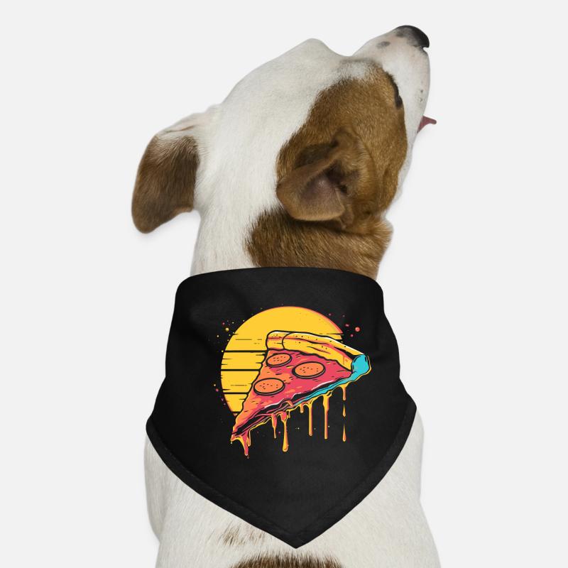 Illustration de tranche de pizza Bandana pour chien