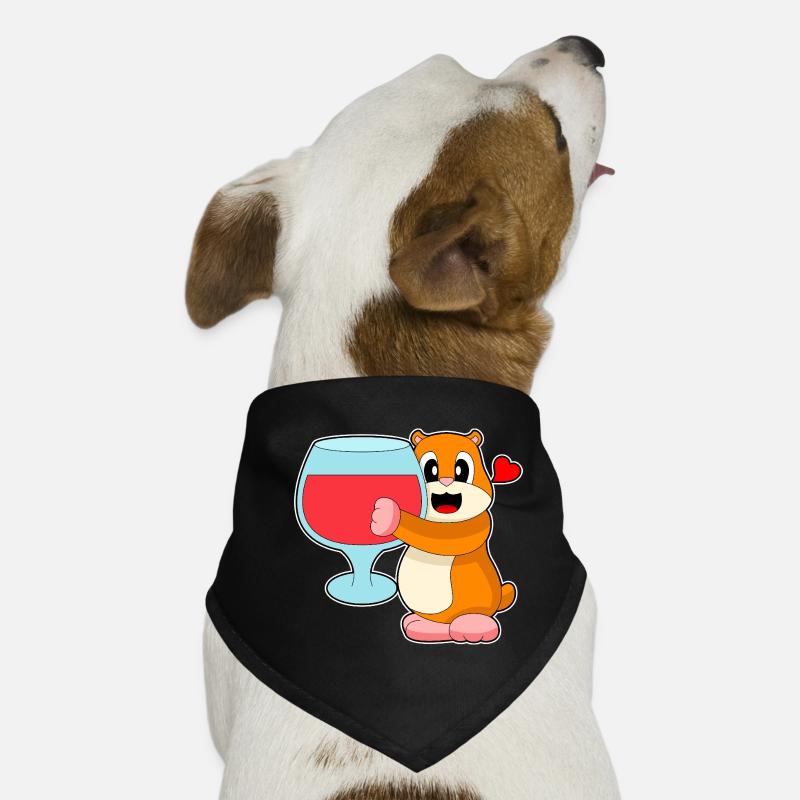 Hamster Rotwein Hunde-Bandana