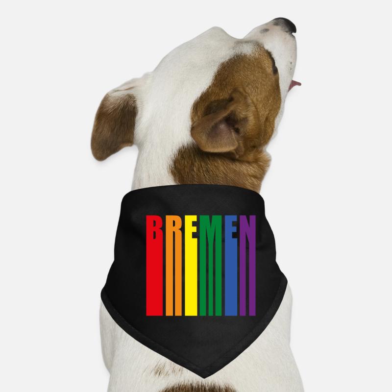 Bremen Regenbogen Pride Geschenk Hunde-Bandana