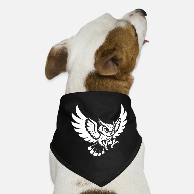 Owl in Approach – Powerful Motif Dog Bandana