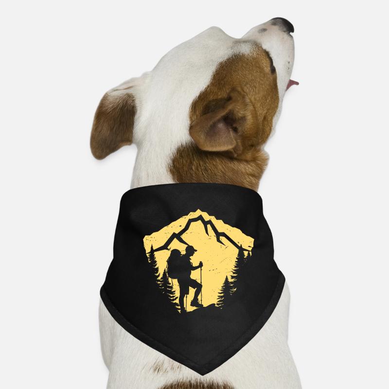 Bergwanderung Silhouette Design Hunde-Bandana