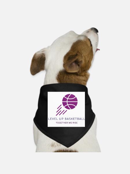 Basketball aufleveln - Hunde-Bandana - Schwarz - Vorne
