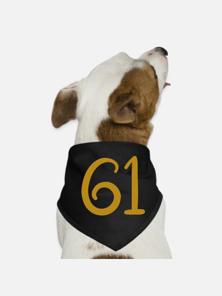 61 - Dog Bandana - black - Front