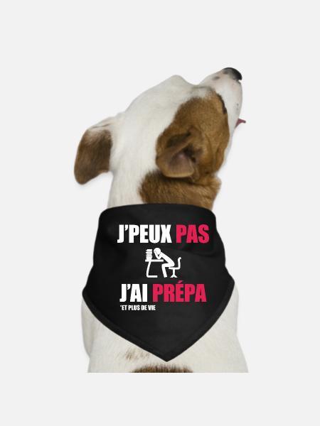J'peux pas j'ai prépa - Bandana pour chien - noir - Devant