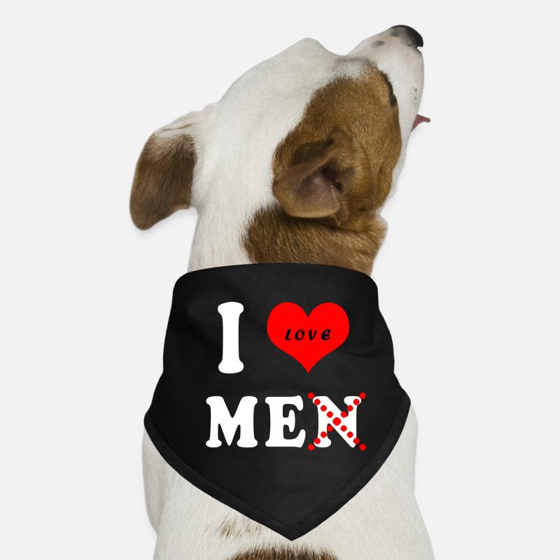 C'est drôle, j'aime les hommes (pas) Bandana pour chien