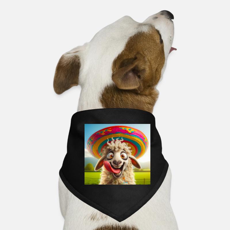 Schaf mit Sombrero Hunde-Bandana