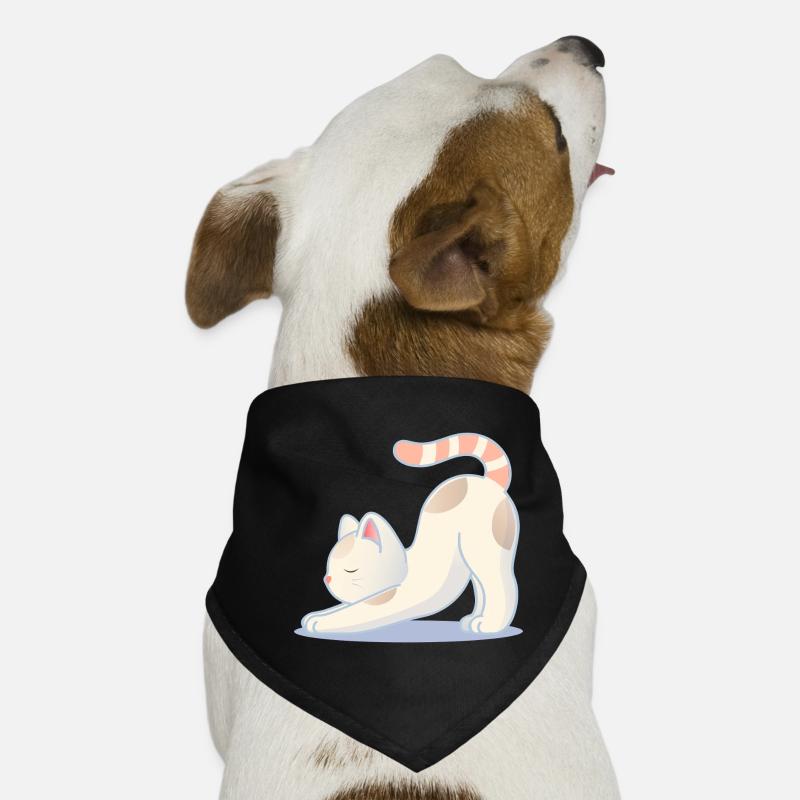 A cat in a stretching yoga pose Dog Bandana