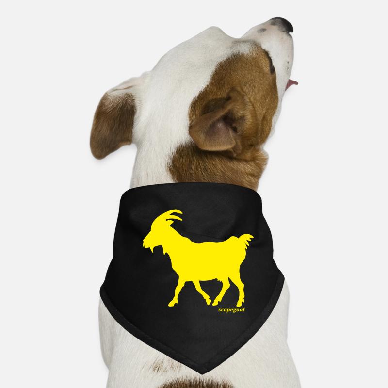Ziege GOAT Sündenbock gelb Hunde-Bandana