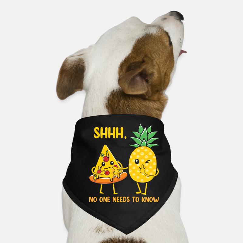 Ananas Pizza Hawaii Pizza lustig witzig Hunde-Bandana