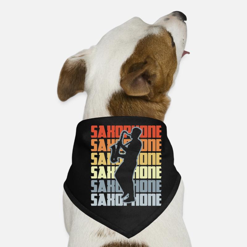 Sassofono vintage Bandana per cani
