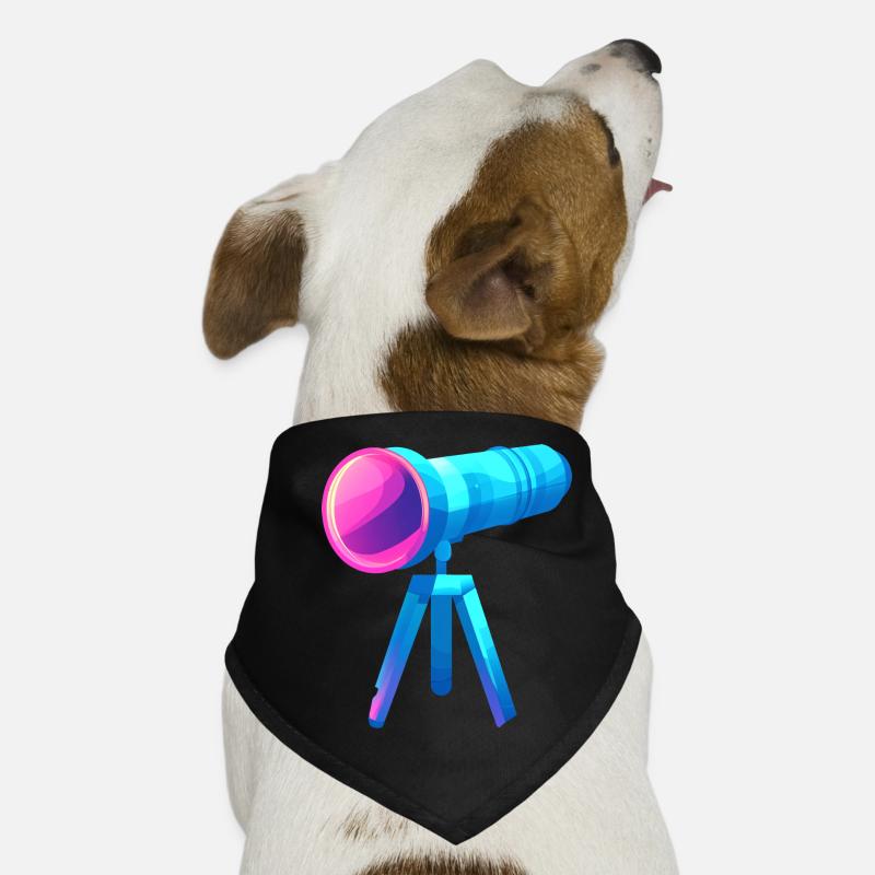 Conception de télescope plat et coloré Bandana pour chien
