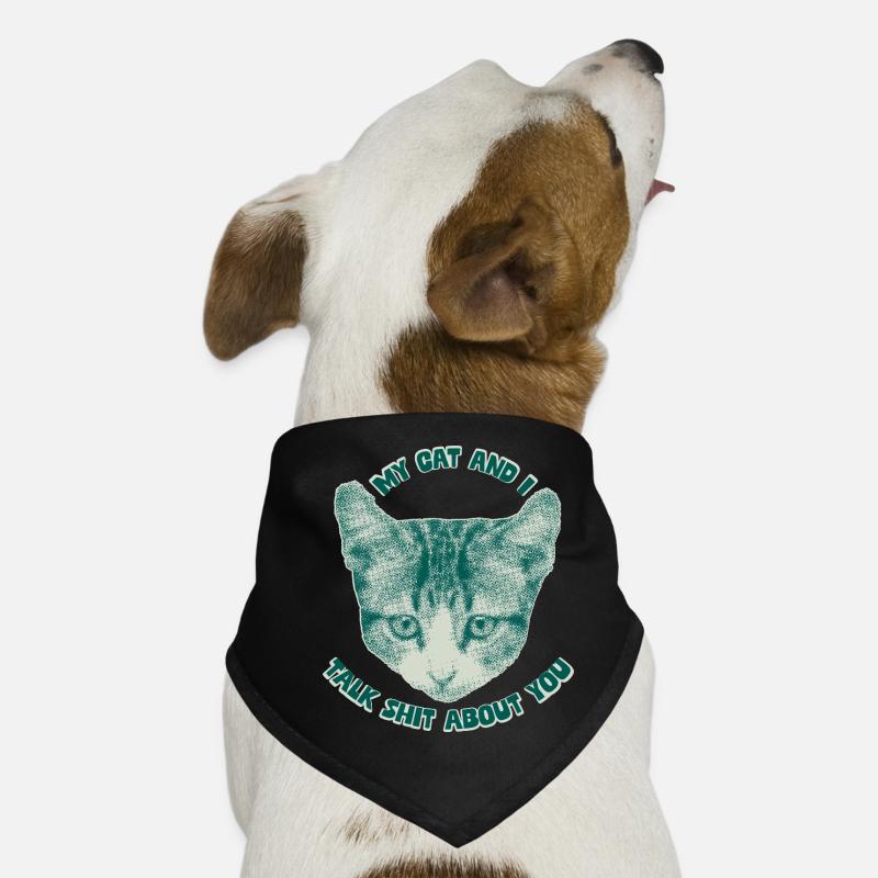 Sassy Cat Talk – Funny Cat Theme Dog Bandana