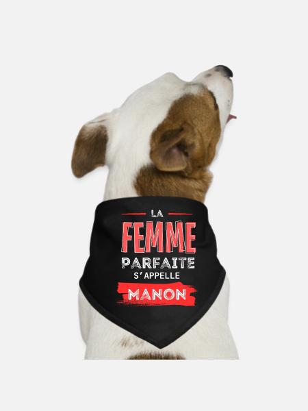 La femme parfaite: Manon - Bandana pour chien - noir - Devant