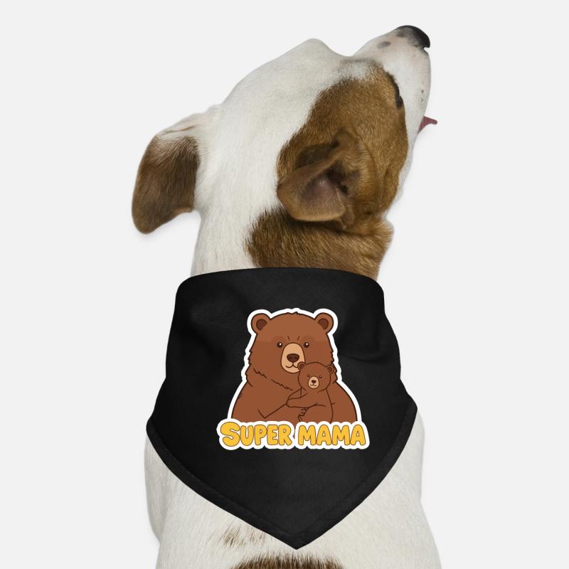 Super Mama Bear Dog Bandana