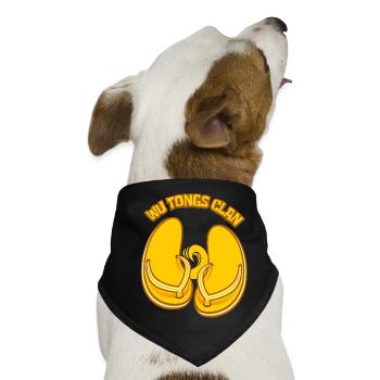 Wu-Zangen-Clan - Hunde-Bandana - Schwarz - Vorne
