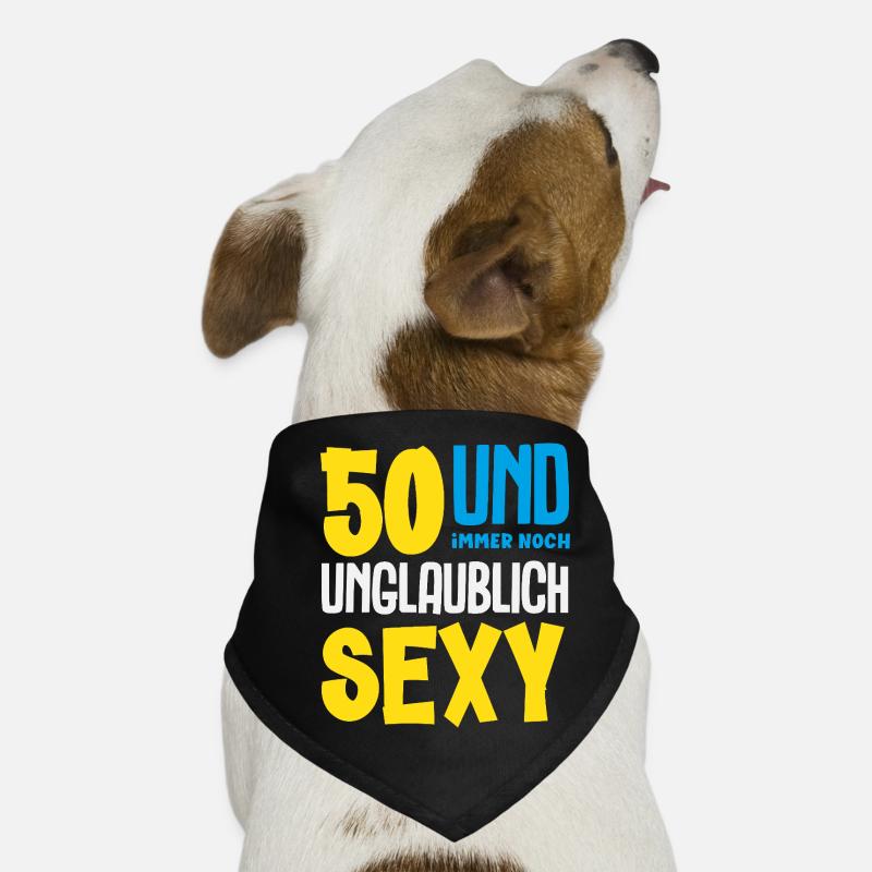 Cadeau amusant pour un 50e anniversaire Bandana pour chien