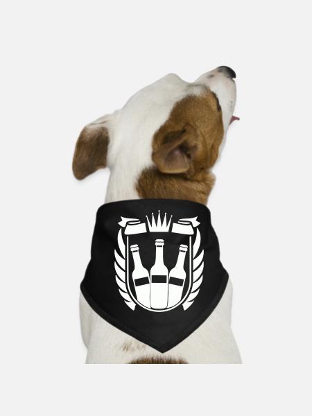 Beer Coat of Arms - Dog Bandana - black - Front