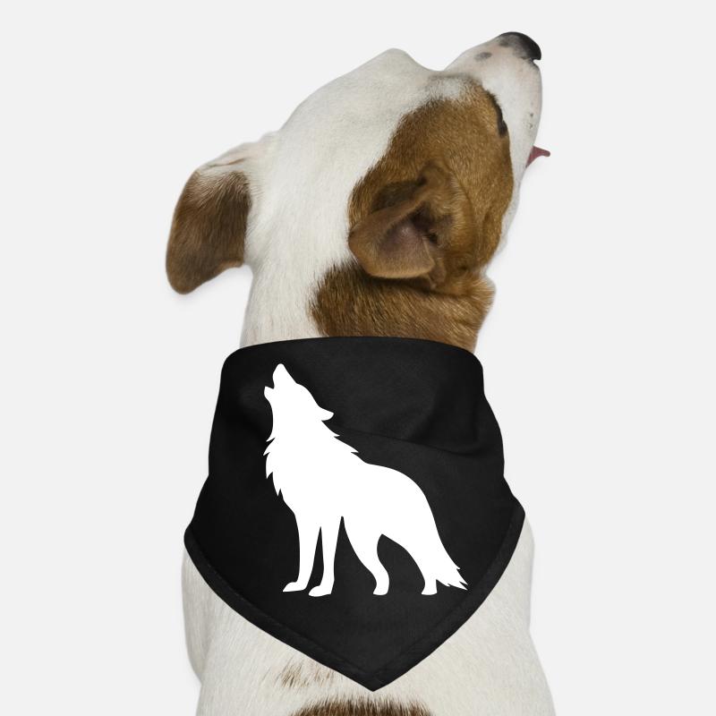 Wolf Silhouette Dog Bandana